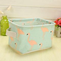 Fabric Foldable Storage Basket & Table Storage Box Hipster Waterproof