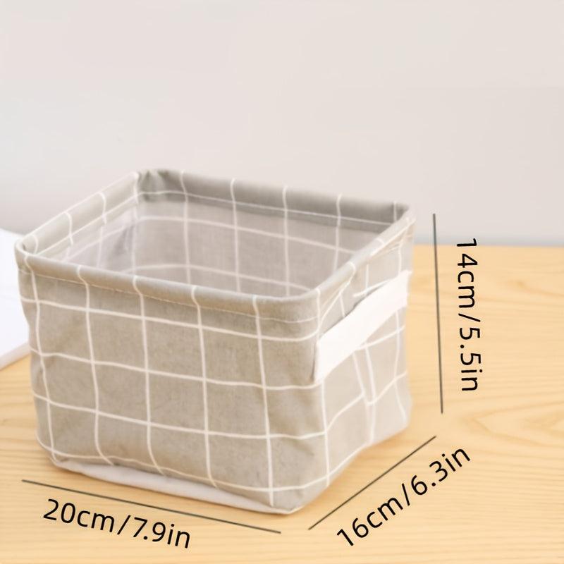 Fabric Foldable Storage Basket & Table Storage Box Hipster Waterproof