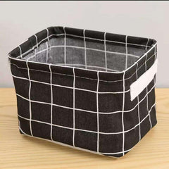 Fabric Foldable Storage Basket & Table Storage Box Hipster Waterproof