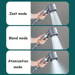 Adjustable Shower Head w/ High Pressure & Body Spray One Button Water Stop