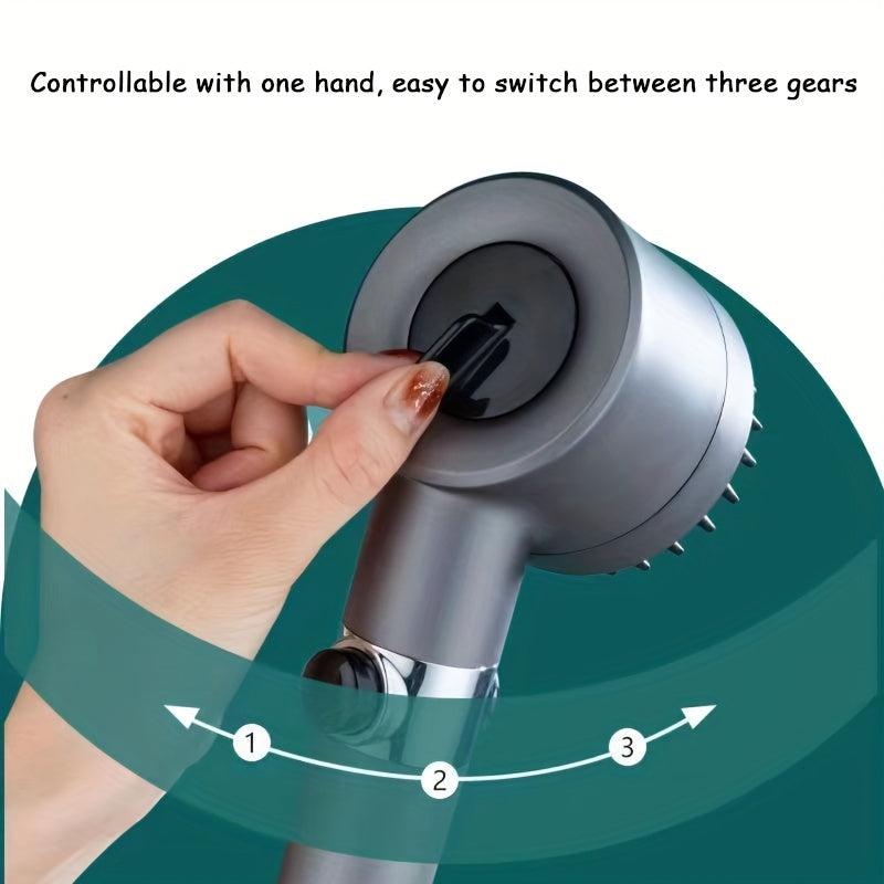 Adjustable Shower Head w/ High Pressure & Body Spray One Button Water Stop