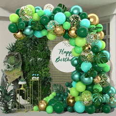 Jungle Safari Balloon Arch Set Wild Animals Dinosaur Theme Birthday Party
