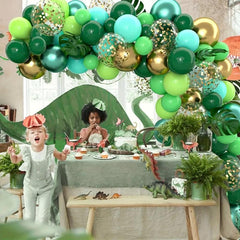Jungle Safari Balloon Arch Set Wild Animals Dinosaur Theme Birthday Party