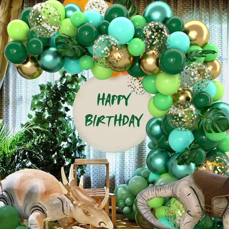 Jungle Safari Balloon Arch Set Wild Animals Dinosaur Theme Birthday Party