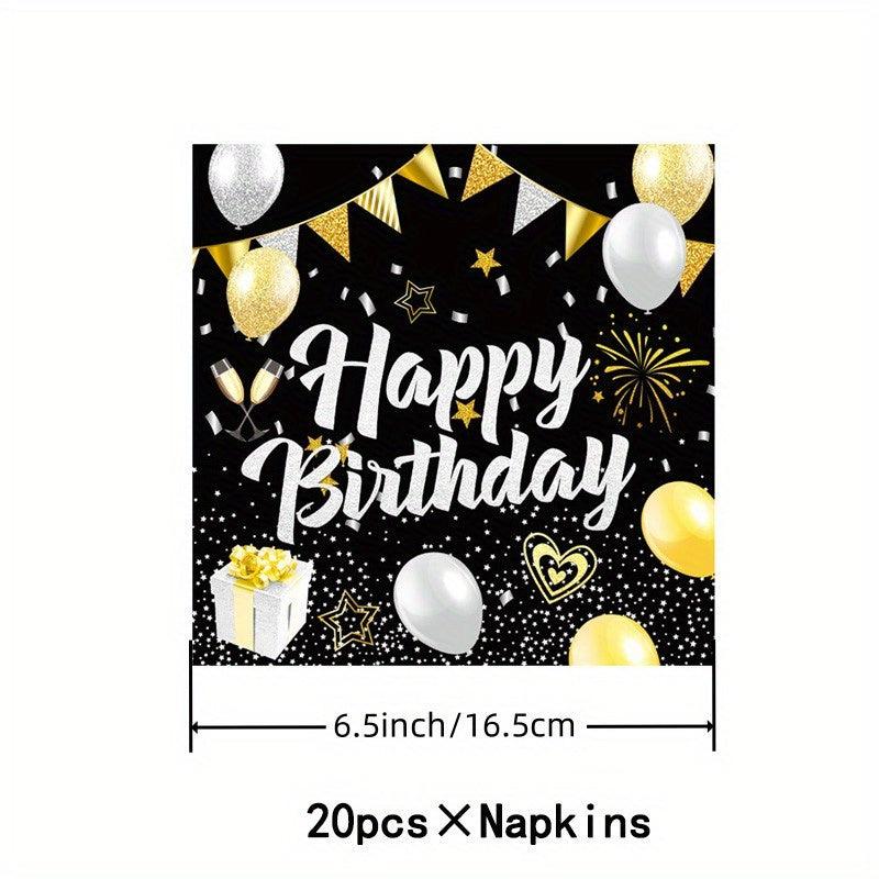 Birthday Party Supplies Set Cups Plates Napkins Toppers Balloons