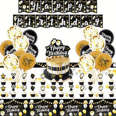 Birthday Party Supplies Set Cups Plates Napkins Toppers Balloons