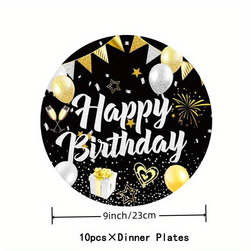 Birthday Party Supplies Set Cups Plates Napkins Toppers Balloons