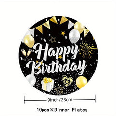 Birthday Party Supplies Set Cups Plates Napkins Toppers Balloons