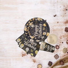 Birthday Party Supplies Set Cups Plates Napkins Toppers Balloons