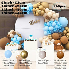 Latex Balloon Arch Birthday Party Decor Kit Gender Reveal
