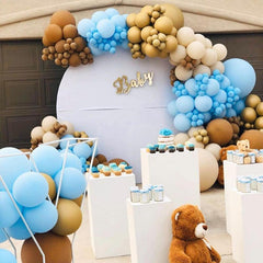 Latex Balloon Arch Birthday Party Decor Kit Gender Reveal