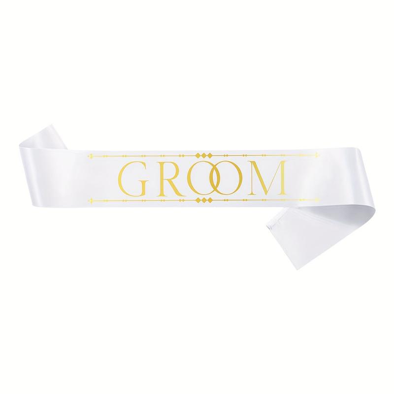 1pc Bride Groom Man Groomsman Sash Wedding Party Decoration Supplies
