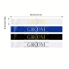 1pc Bride Groom Man Groomsman Sash Wedding Party Decoration Supplies