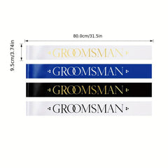 1pc Bride Groom Man Groomsman Sash Wedding Party Decoration Supplies