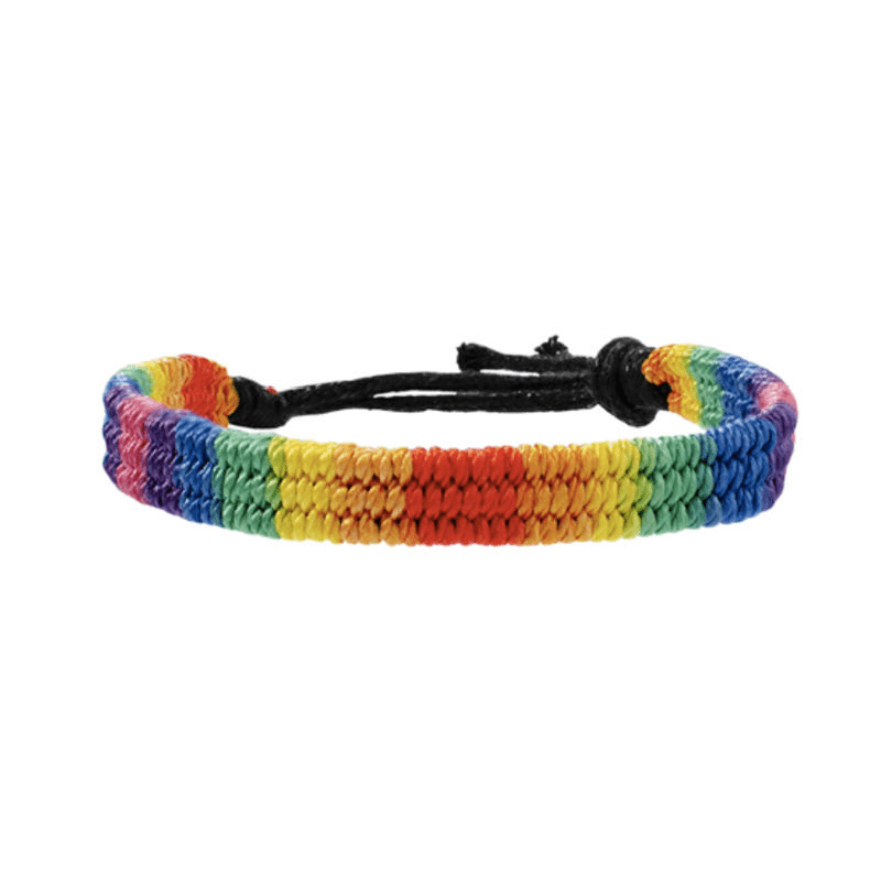 LGBT Gay Colored Rope Bracelet Rainbow Braided Hand Rope Friendship Bracelet