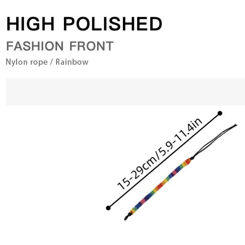 LGBT Gay Colored Rope Bracelet Rainbow Braided Hand Rope Friendship Bracelet
