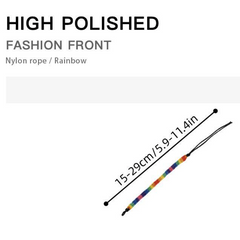 LGBT Gay Colored Rope Bracelet Rainbow Braided Hand Rope Friendship Bracelet