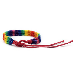 LGBT Gay Colored Rope Bracelet Rainbow Braided Hand Rope Friendship Bracelet