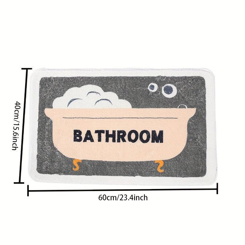 Fluffy Non Slip Bathmat Anti skid Durable Floor Rug Cozy Absorbent Door Cerpet