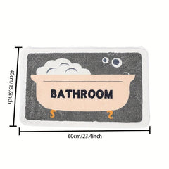 Fluffy Non Slip Bathmat Anti skid Durable Floor Rug Cozy Absorbent Door Cerpet