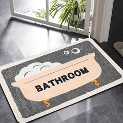 Fluffy Non Slip Bathmat Anti skid Durable Floor Rug Cozy Absorbent Door Cerpet