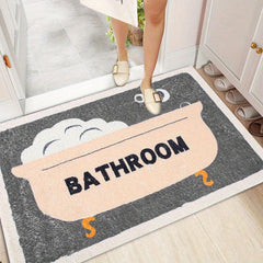 Fluffy Non Slip Bathmat Anti skid Durable Floor Rug Cozy Absorbent Door Cerpet