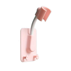 1ps Adjustable 360 Rotating Shower Rack Double Hook Shower Holder Bracket