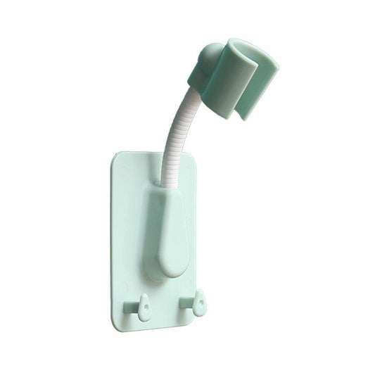 1ps Adjustable 360 Rotating Shower Rack Double Hook Shower Holder Bracket