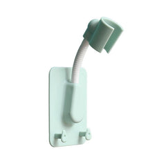 1ps Adjustable 360 Rotating Shower Rack Double Hook Shower Holder Bracket