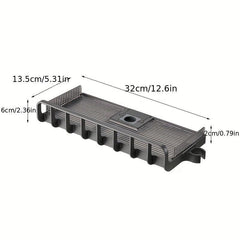 Wall Mounted Bathroom Storage Rack Shower Bar Hanging Shelf Organizer