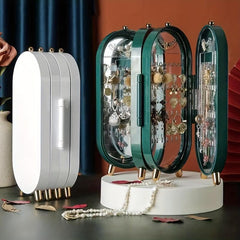 Foldable Jewelry Storage Box for Earrings Necklaces Hand Jewelry