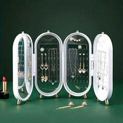 Foldable Jewelry Storage Box for Earrings Necklaces Hand Jewelry