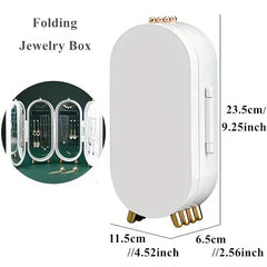 Foldable Jewelry Storage Box for Earrings Necklaces Hand Jewelry