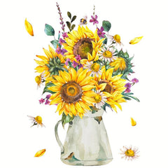 Sunflower Toilet Lid Decal Self Adhesive Wall Sticker Bathroom Decor