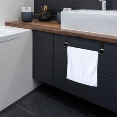 No Drill Over Door Towel Bar for Kitchen and Bathroom Organization