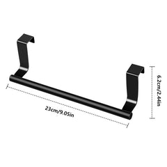No Drill Over Door Towel Bar for Kitchen and Bathroom Organization