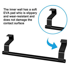 No Drill Over Door Towel Bar for Kitchen and Bathroom Organization
