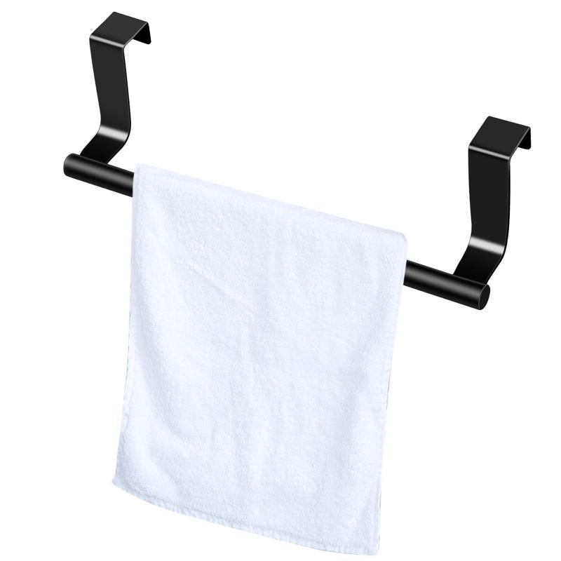 No Drill Over Door Towel Bar for Kitchen and Bathroom Organization