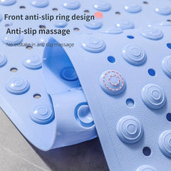 Anti-Slip Shower Stall Mat with Drain Holes and Suction Cups