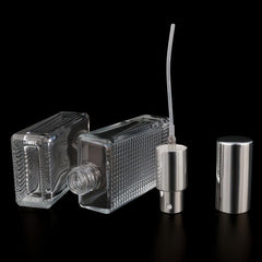 Diamond Glass Perfume Bottle with Spray Atomizer