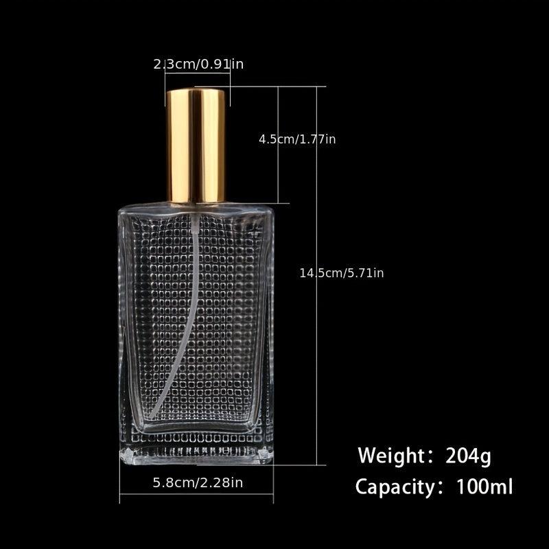 Diamond Glass Perfume Bottle with Spray Atomizer