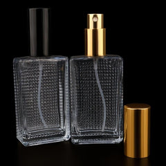 Diamond Glass Perfume Bottle with Spray Atomizer