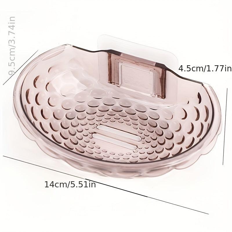 Clear Hanging Soap Dish Plastic Soap Tray Wall Mounted Soap Holder