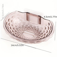 Clear Hanging Soap Dish Plastic Soap Tray Wall Mounted Soap Holder