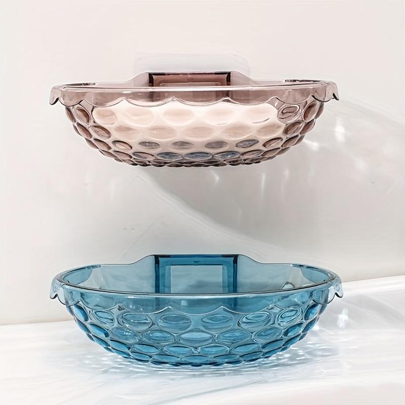 Clear Hanging Soap Dish Plastic Soap Tray Wall Mounted Soap Holder