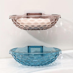 Clear Hanging Soap Dish Plastic Soap Tray Wall Mounted Soap Holder