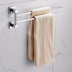 Double Layers Towel Bar Stainless Steel Towel Holder Wall Mounted