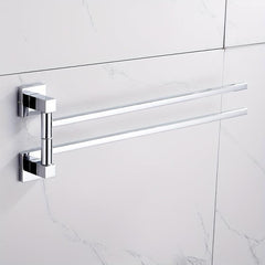 Double Layers Towel Bar Stainless Steel Towel Holder Wall Mounted