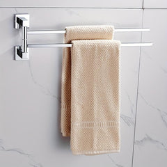 Double Layers Towel Bar Stainless Steel Towel Holder Wall Mounted