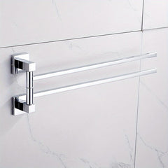 Double Layers Towel Bar Stainless Steel Towel Holder Wall Mounted